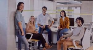 group of young entrepreneurs