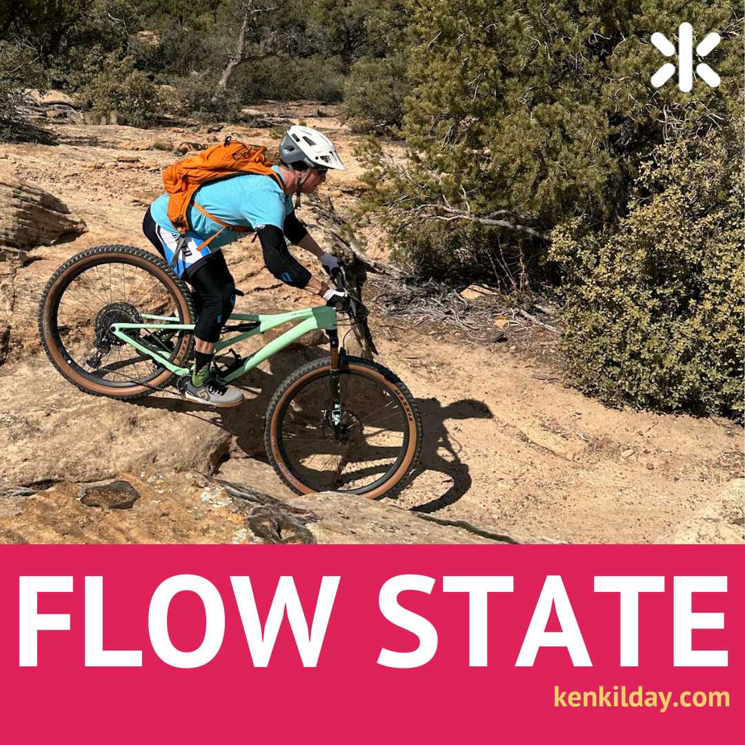 Image of Ken Kilday mountain biking in Hurricane Utah near Gooseberry Mesa