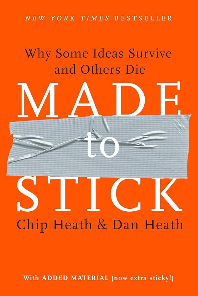 book cover made to stick by chip heath and dan heath