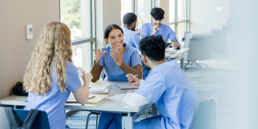team of dentists in meeting
