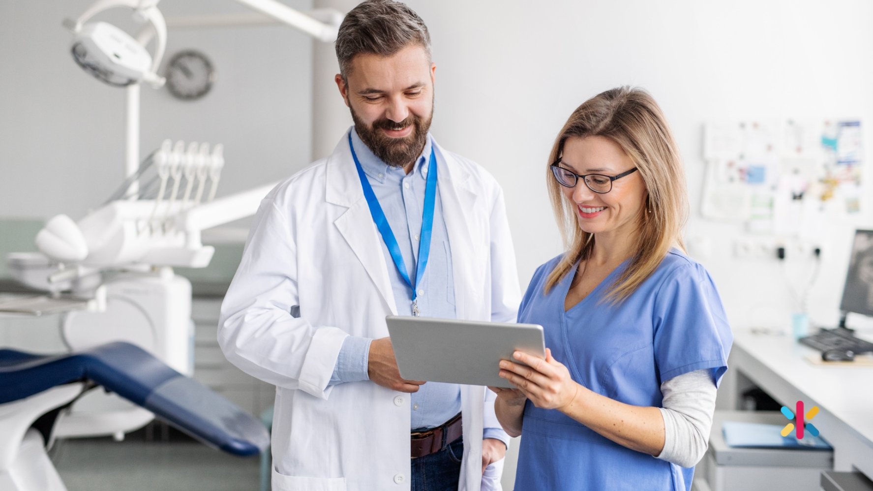 Dental team in a Sedona Arizona dental office reviewing workflows and systems with support from dental practice management coaching