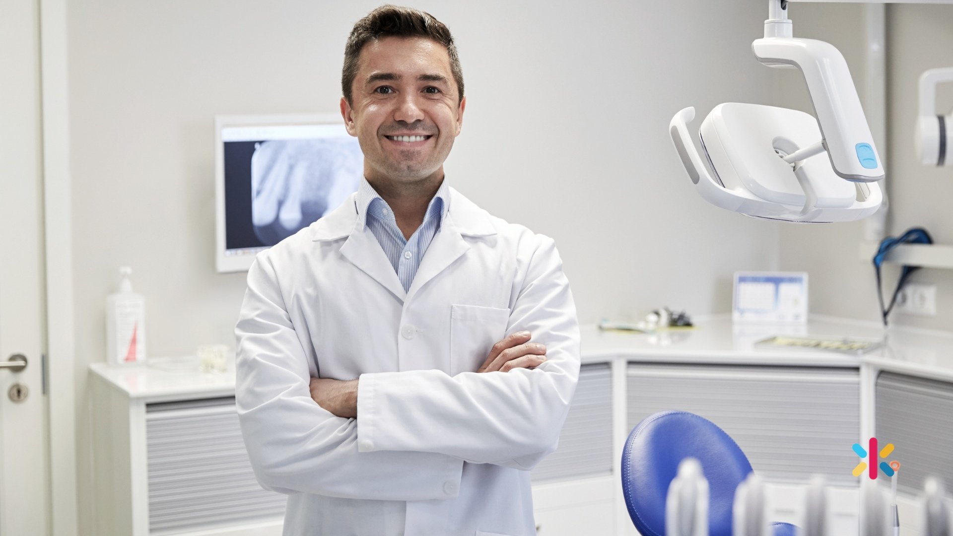 Confident dentist in a Flagstaff Arizona dental office representing leadership development and dental practice coaching for long term success